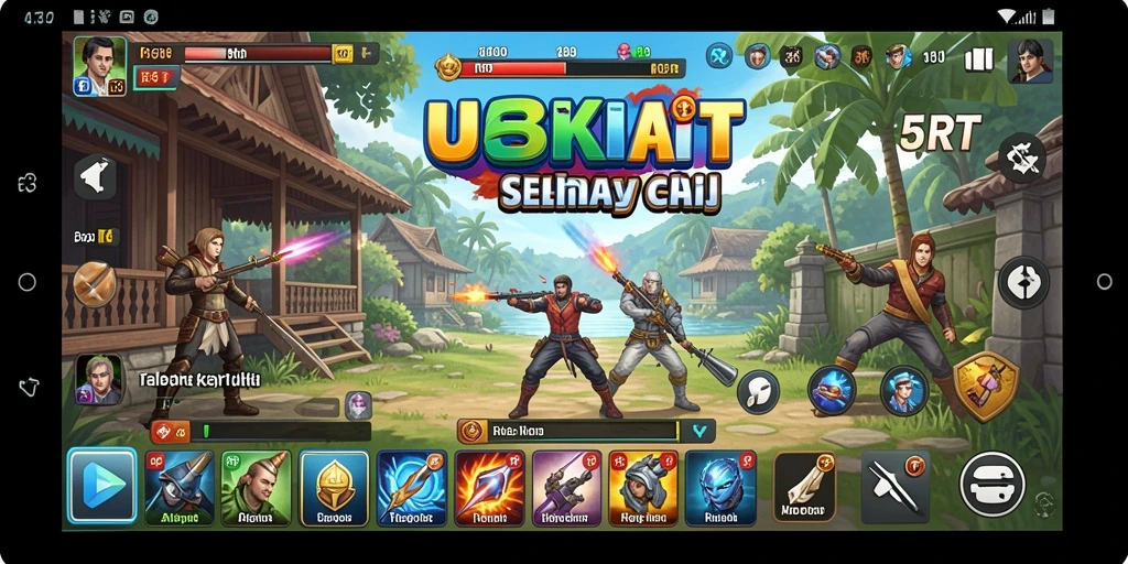 Tampilan antarmuka pengguna 5RT yang sederhana dan fungsional.