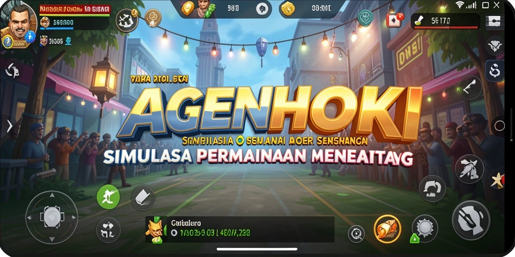 Gambaran gameplay seru AGENHOKI dalam dunia simulation.