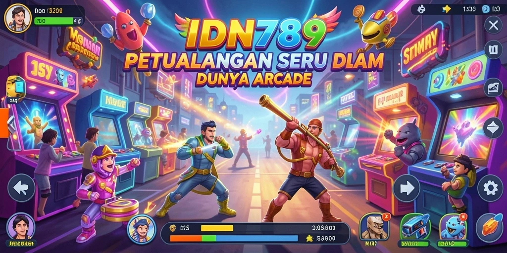 Screenshot IDN789 menampilkan gameplay arcade yang seru dan menantang.