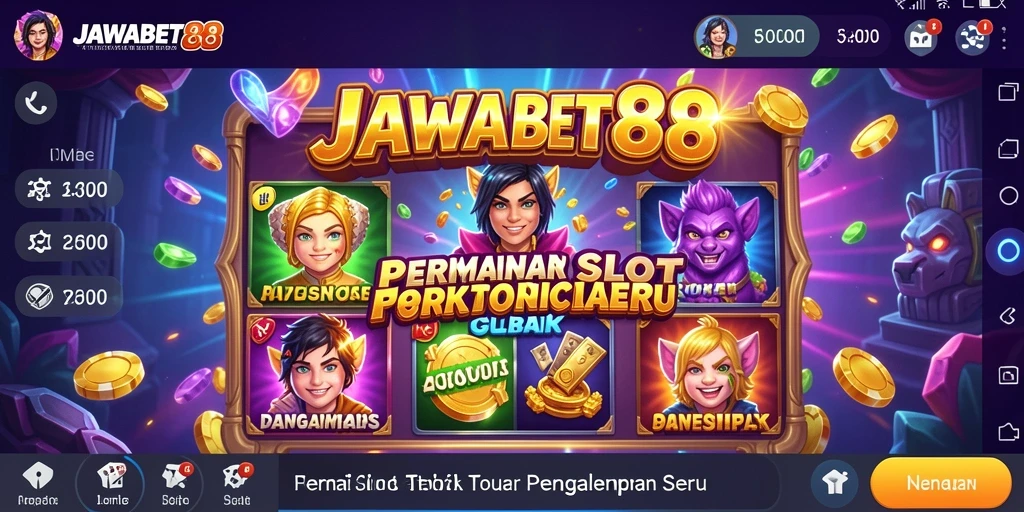 Tampilan gameplay seru di JAWABET88 dengan tema slot yang beragam.
