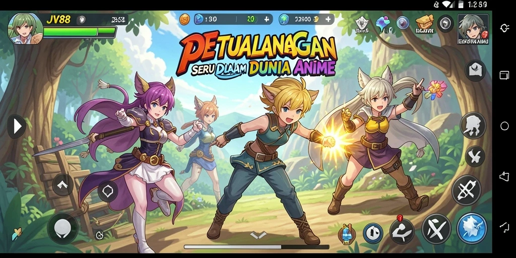 Tampilan gameplay JV88 yang penuh aksi dan visual menakjubkan.