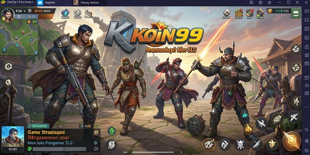Tampilan gameplay KOIN99 dengan elemen strategi yang menantang.