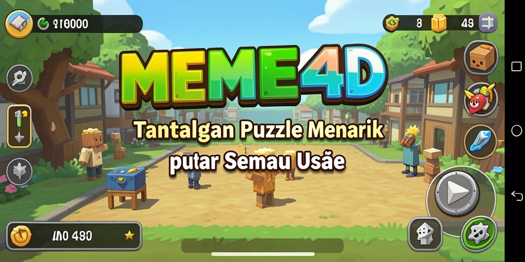 Tampilan gameplay seru dan menantang dari MEME4D.