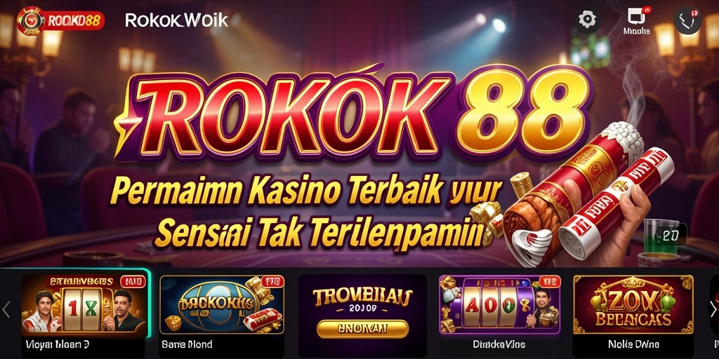Screenshot gameplay ROKOK88 menampilkan pengalaman Kasino yang mendebarkan.