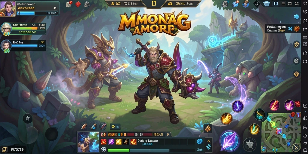 Tampilan gameplay seru di dunia MMORPG RP6789.