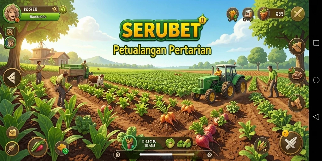 Screenshot menampilkan gameplay menarik dan aktivitas berkebun yang seru.