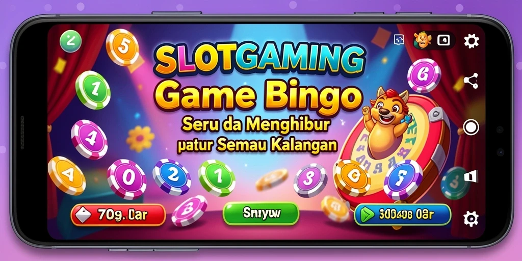 Tampilan seru dari permainan Bingo SLOTGAMING yang mengasyikkan.