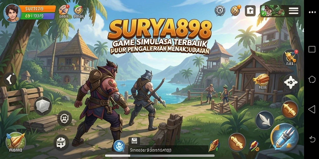 Screenshot SURYA898 menampilkan pengalaman gameplay yang mendalam dan interaktif.