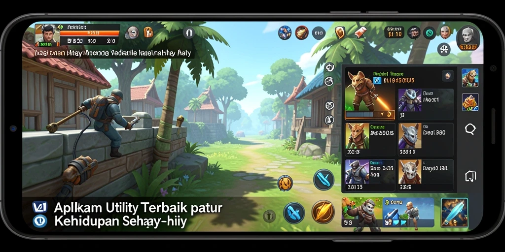 Screenshot V21 menampilkan fitur Utility yang memudahkan pengguna.